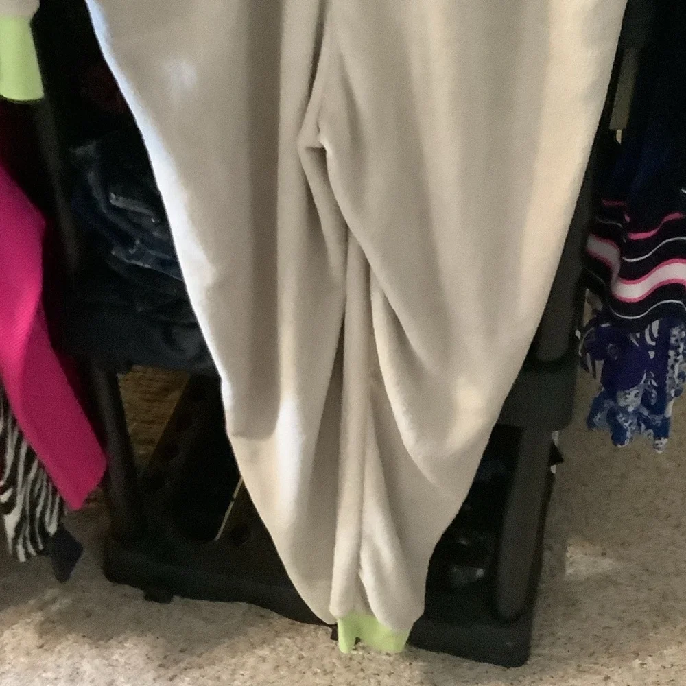 Star Wars Green and White Fleece‎ Onesie, Yoda, pajamas, XL